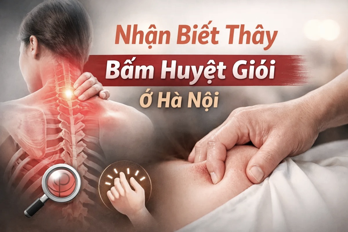 Thầy bấm huyệt giỏi ở Hà Nội nhận biết qua cách chạm và cảm nhận điểm tắc